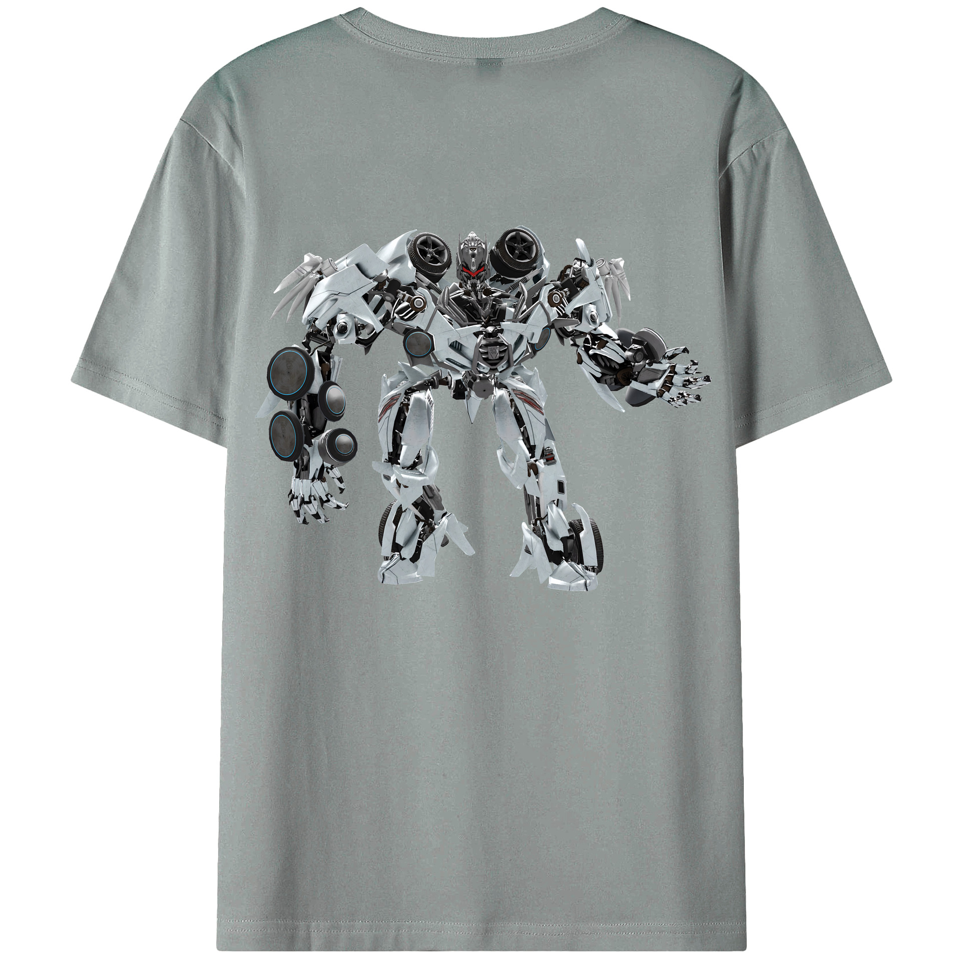 （画像用） Transformers トランスフォーマー 綿100％ メンズ半袖Tシャツ（バックプリント） 通気性
